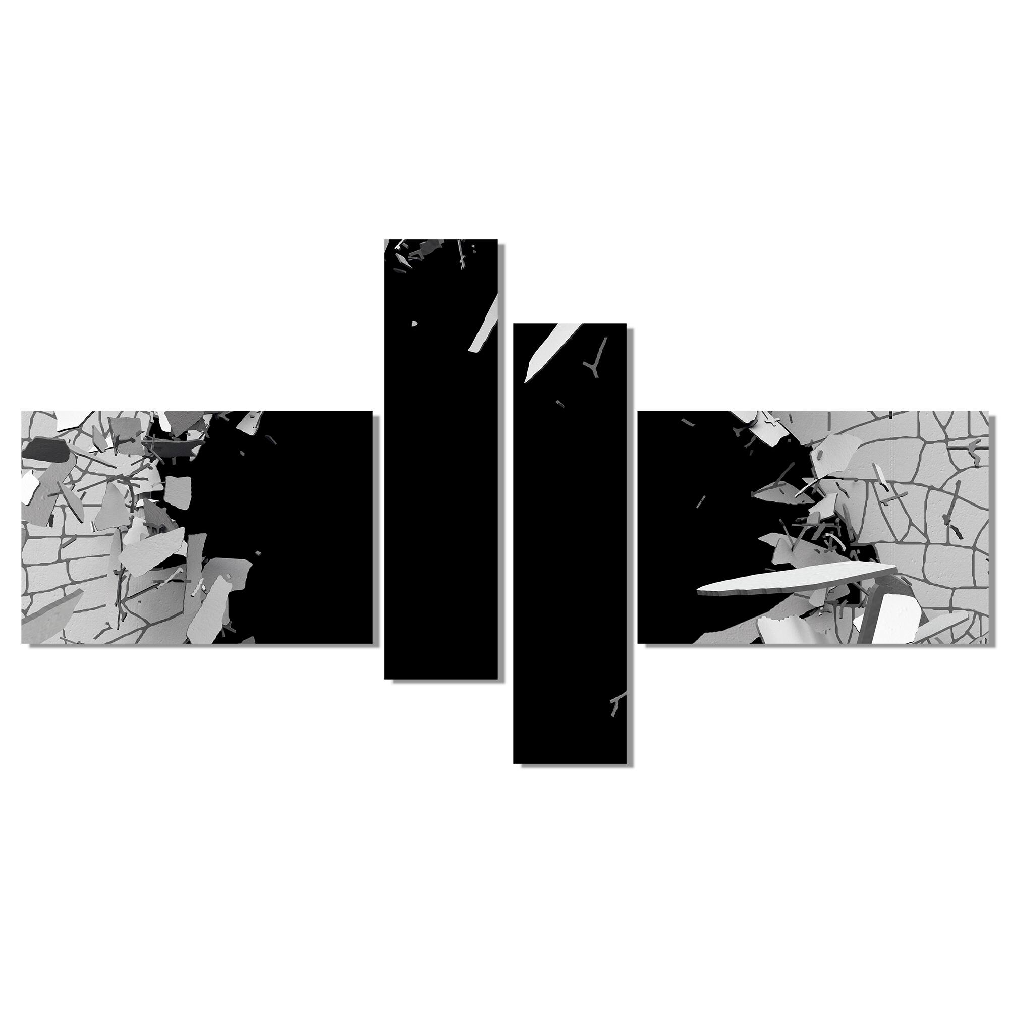 Designart - Abstract Broken Wall 3D Design